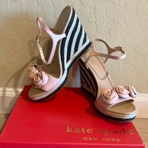 Kate Spade “Jill” Wedge Sandals Size 8